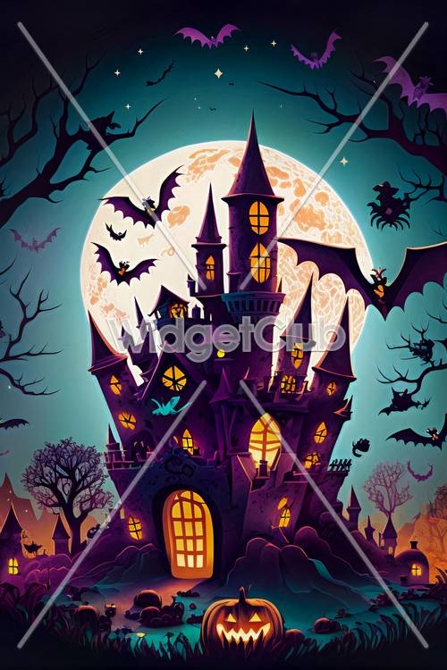Hình Nền Hình ảnh Lâu đài Halloween Quyến Rũ Với Khung Cảnh Bí Ngô đầy Mê  Hoặc, Vây Quanh Hình Nền, Halloween Halloween Hình Nền, Khung ảnh Hình Nền,  HD và Nền
