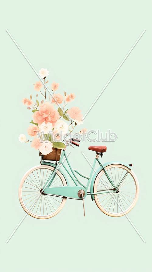 จักรยานและดอกไม้