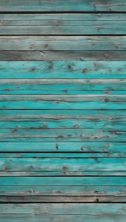 An aerial view of teal weathered wooden planks arranged horizontally.