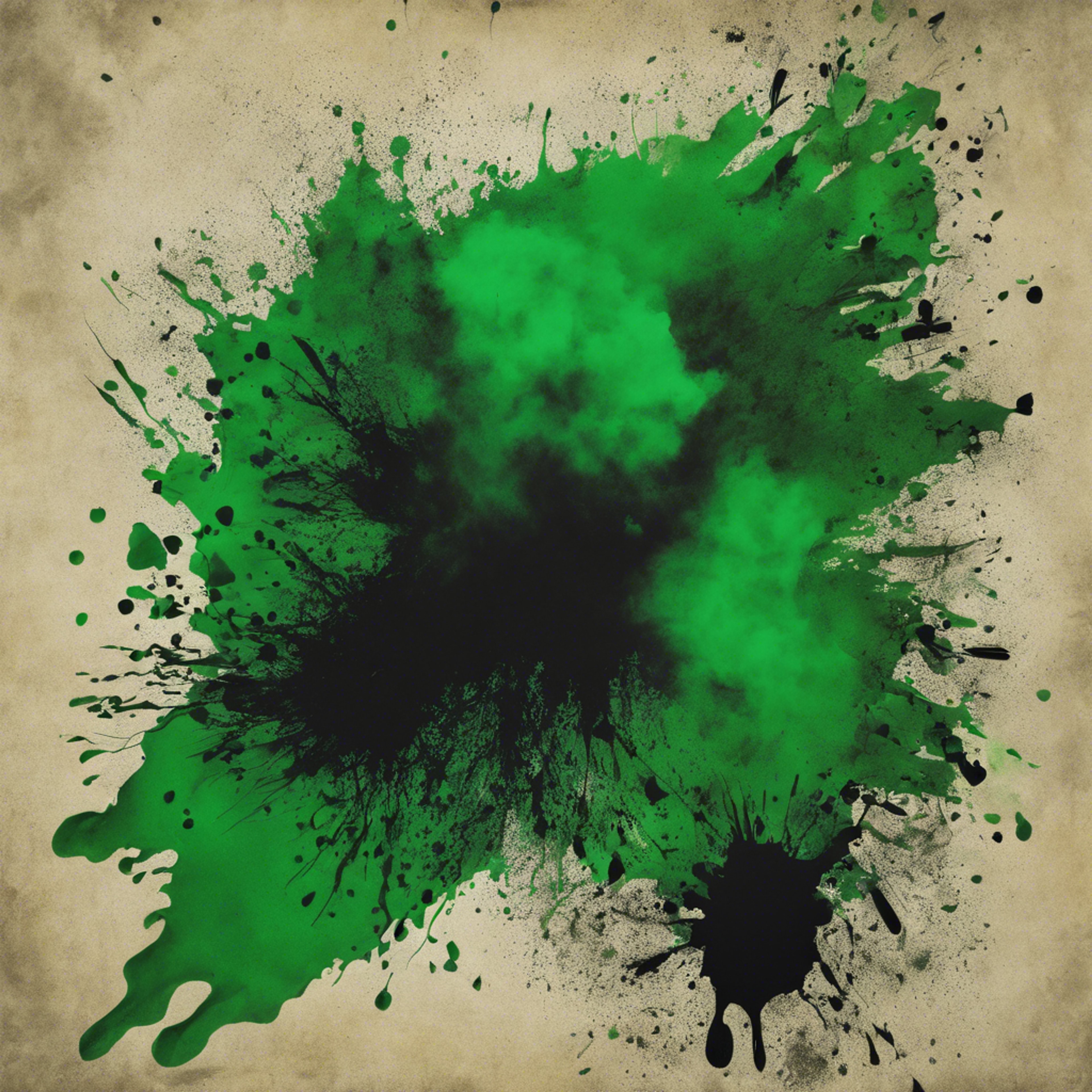 Black ink falling onto a green parchment in a gothic study. Hintergrund[1b59450119294094857f]