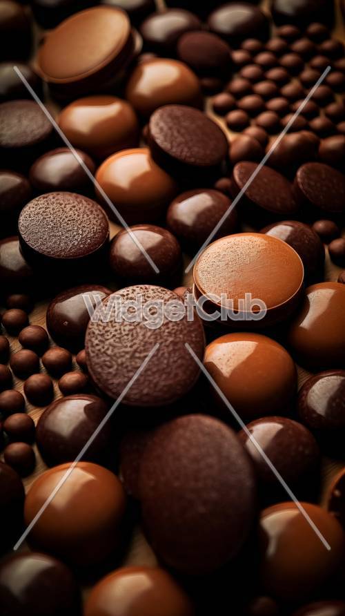 Chocolate Delight: A Sweet Treat for Your Screen Tapeta [d2c40f519fc74863b80b]