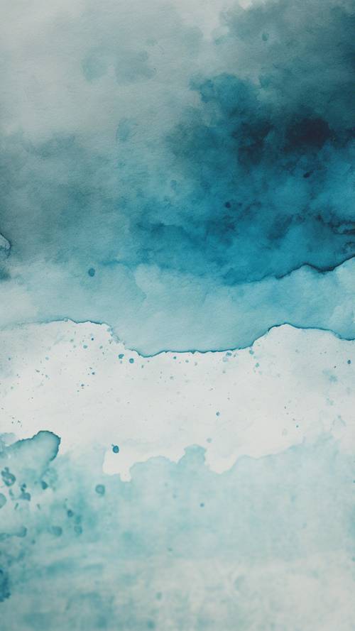 A splash of pastel blue watercolor on textured paper.