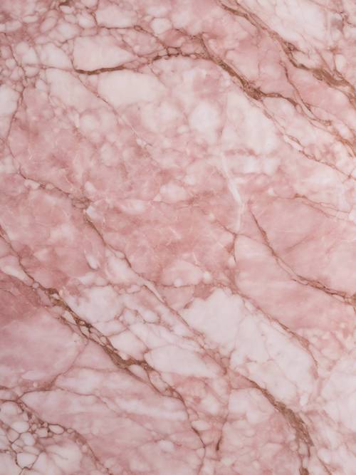 Textura de mármore rosa suave para um tapete de ioga relaxante.