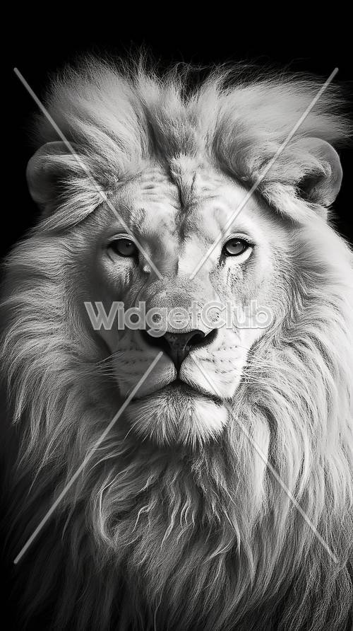 Majestic Lion Close-Up Tapet [c25dd14e60b4431786aa]