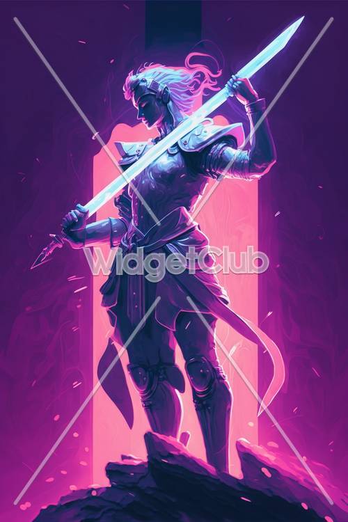 紫色世界的女战士