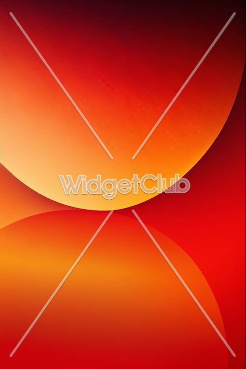 Warm Orange Geometric Shapes Background