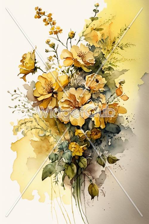 Beautiful Floral Watercolor Art for Your Screen