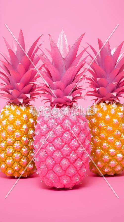 Pink Paradise with Pineapples