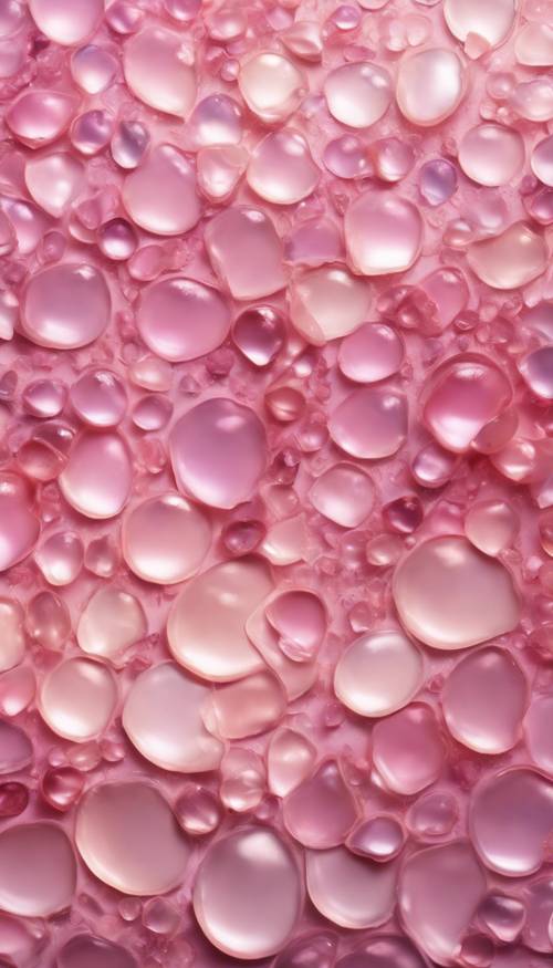 Gradien merah muda mutiara mengingatkan pada nacre.