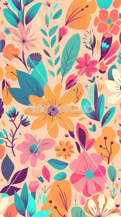 Floral Pattern Wallpaper [fa2e67e284794de8b4ce]