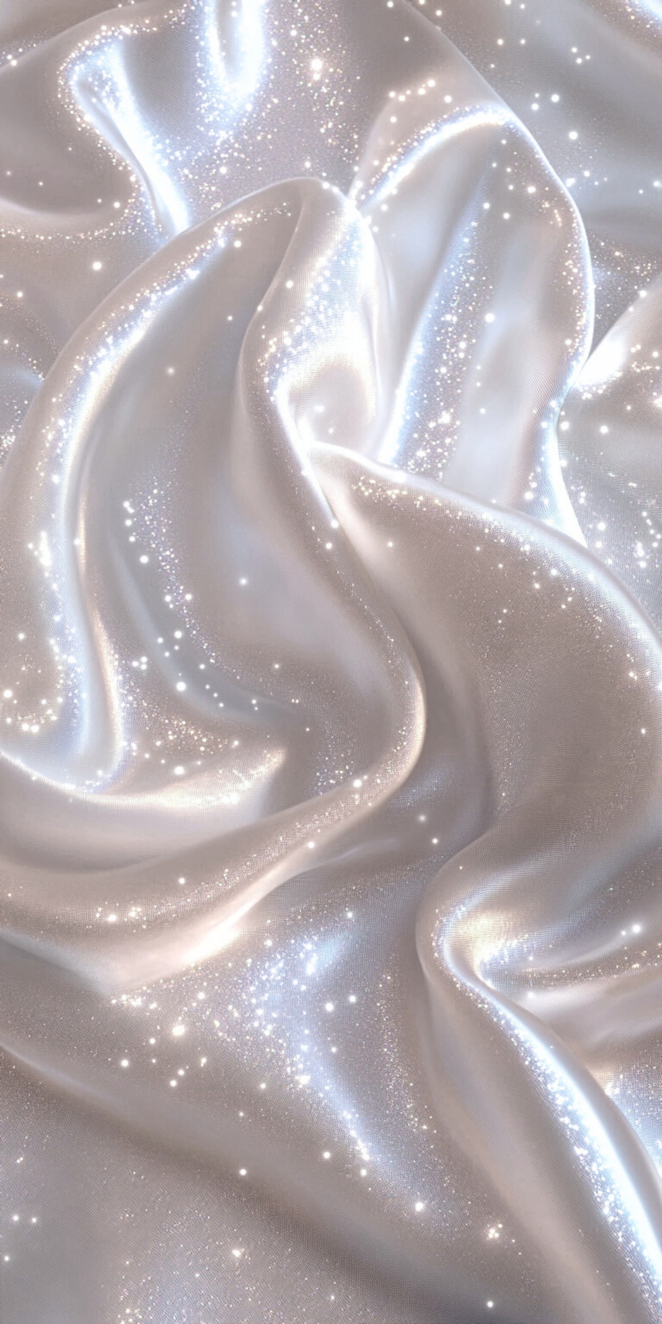 Sparkling Silver Fabric Twirls Wallpaper[8945386d0b6743c6bfc9]