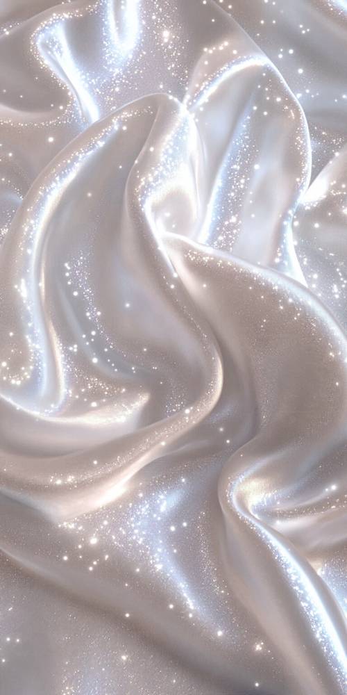 Sparkling Silver Fabric Twirls Tapeet [8945386d0b6743c6bfc9]