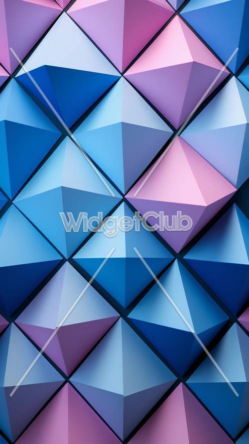 Красочный геометрический дизайн треугольников