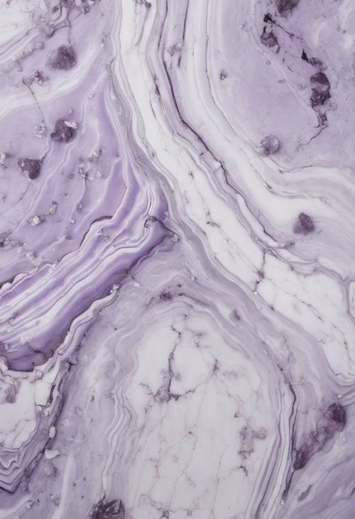 優雅的淡紫色大理石圖案，帶有微妙的白色條紋。