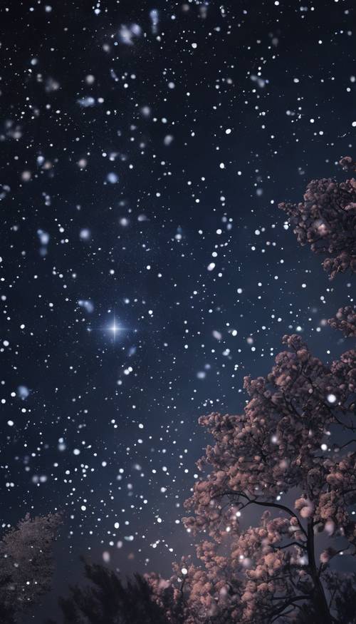 Aksamitne nocne niebo usiane migoczącymi konstelacjami tworzącymi mityczne kształty.
