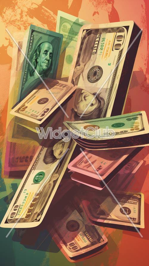 Colorful Money Art
