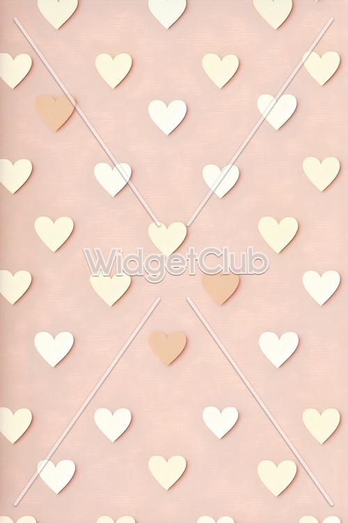 Hearts on Pink: A Cute Pattern for Your Screen Wallpaper[e6691921d27e46f1952b]