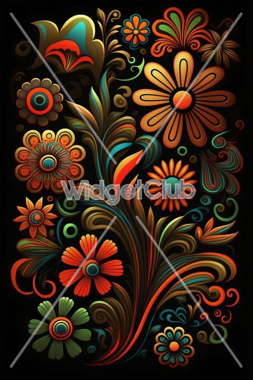 Délice d’art floral coloré