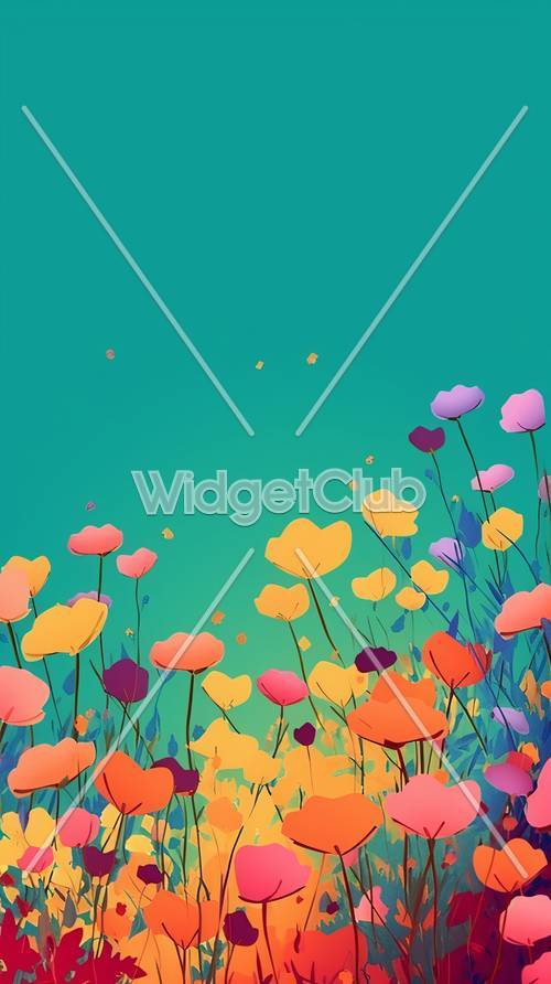 Colorful Flower Wallpaper [ceeeb4a1322b462e8d20]