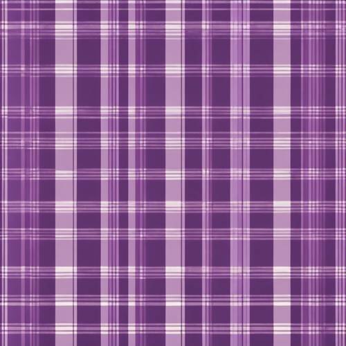 A tartan pattern with stripes of violet and lavender.