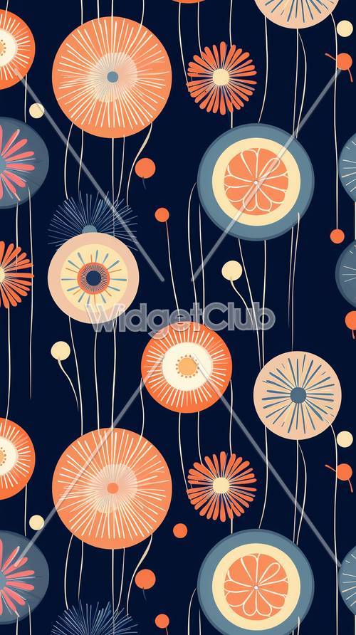 Colorful Floral Patterns for Your Screen