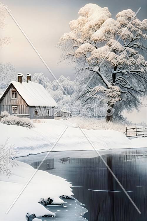 Snowy Winter Cottage Retreat