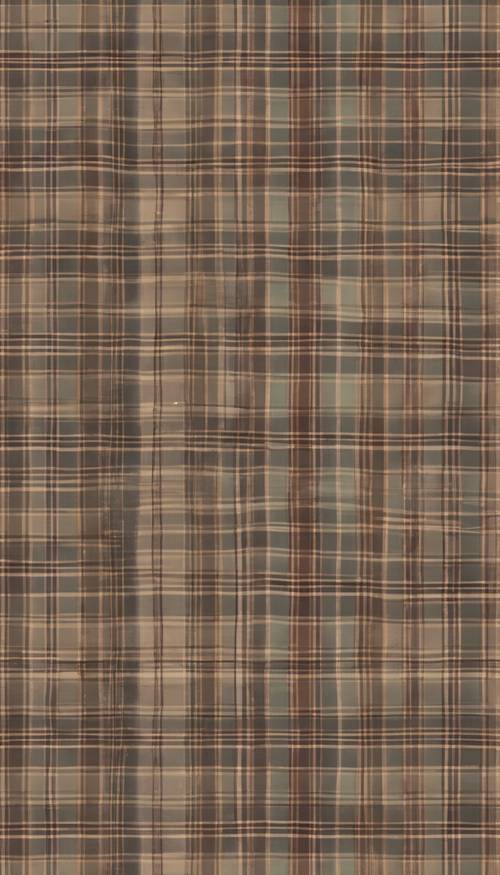 A seamless pattern of vintage plaid fabric in subdued colors. Tapet [5f970921d4944531a05d]