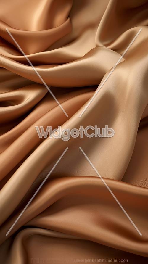 Golden Waves of Fabric Texture