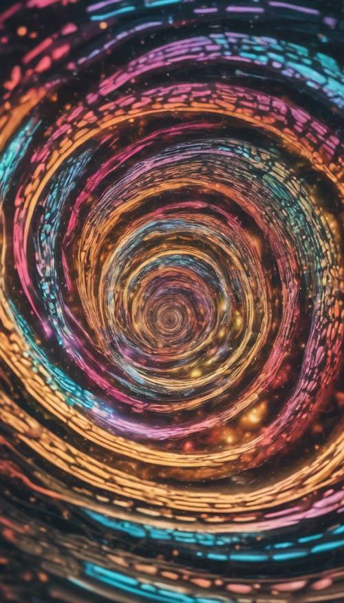 A hypnotic, psychedelic spiral that seems to spin endlessly. Tapet [122b192e29484a01889c]