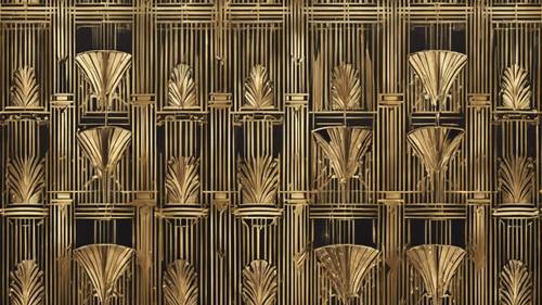 Art Deco inspired pattern featuring elegant golden details.