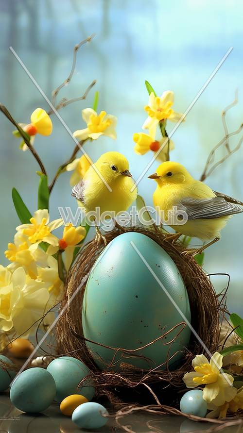 Spring Chicks and Blooms