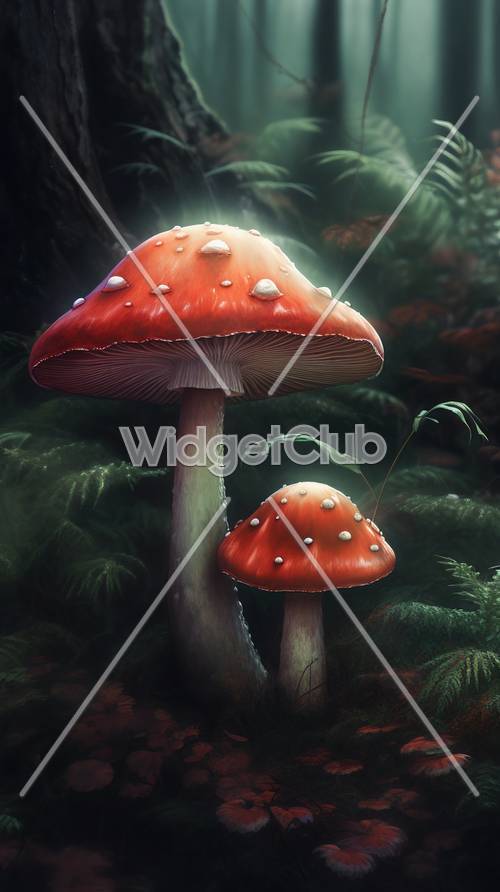 神秘森林蘑菇