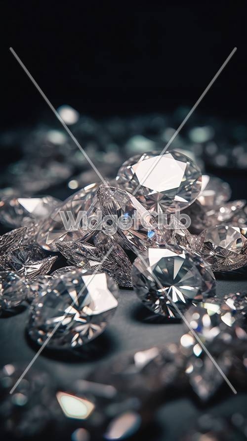 Sparkling Diamonds Shine Brightly Kertas dinding[4ab83a61c6db4d238ddf]