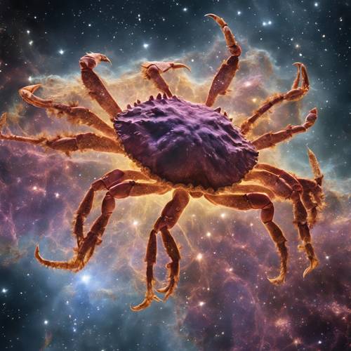 Permadani gas dan debu di Nebula Kepiting.
