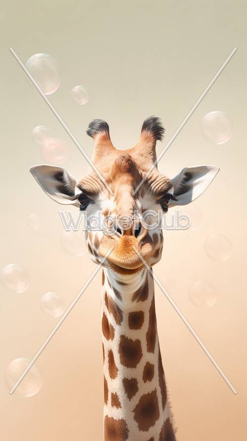 Fête amusante des girafes pétillantes
