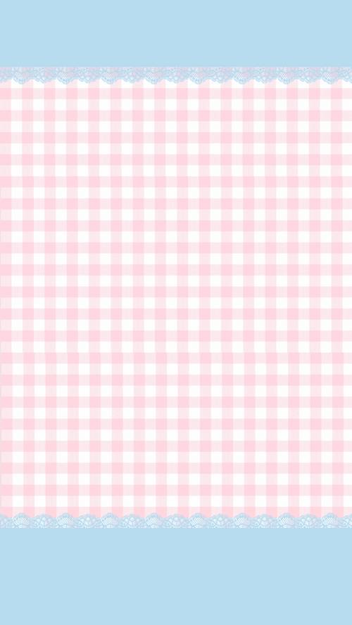 Ekranınız İçin Pembe Gingham Deseni