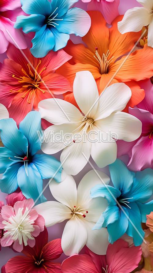 Colorful Floral Wallpaper [d1727fb54b3c4ad2bc4b]