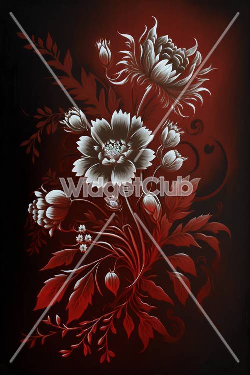 Red Floral Wallpaper [eaf2ef4238774e10830b]