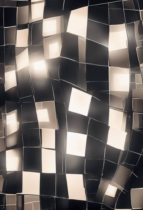 Abstract dark checkered pattern with faint glow around the squares. Wallpaper [cb27c654fe9c40639ea5]