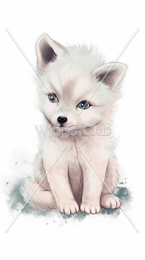 Cute Puppy Illustration Background