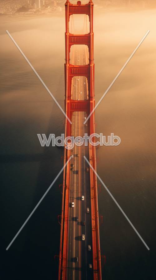 Ponte Golden Gate all&#39;alba