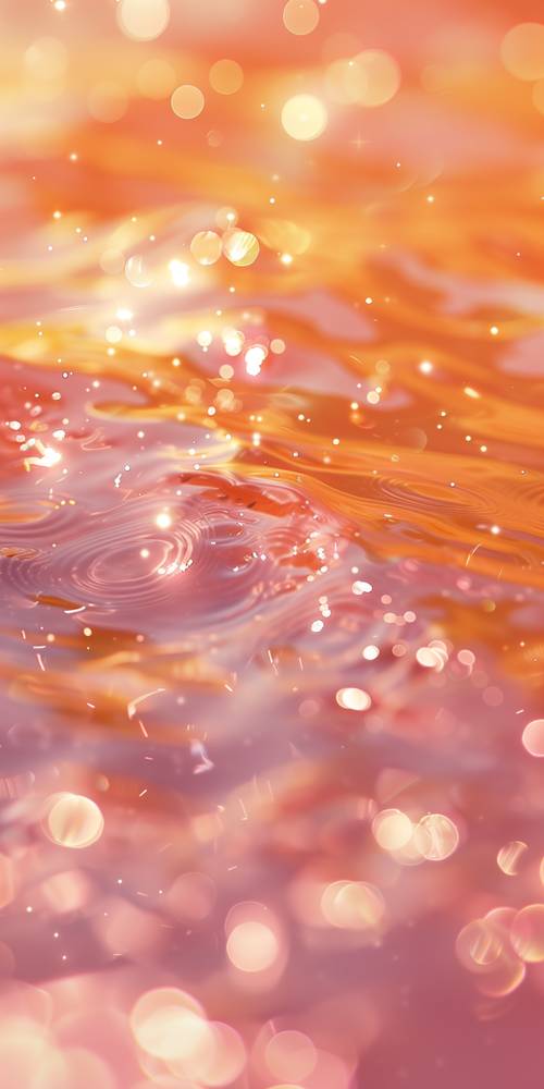 Sparkling Orange Water Drops