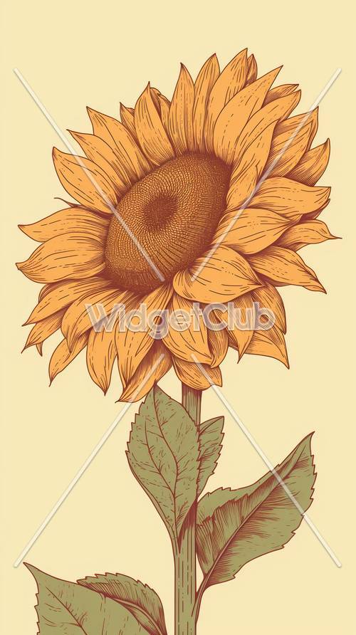 Bright and Cheerful Sunflower Art