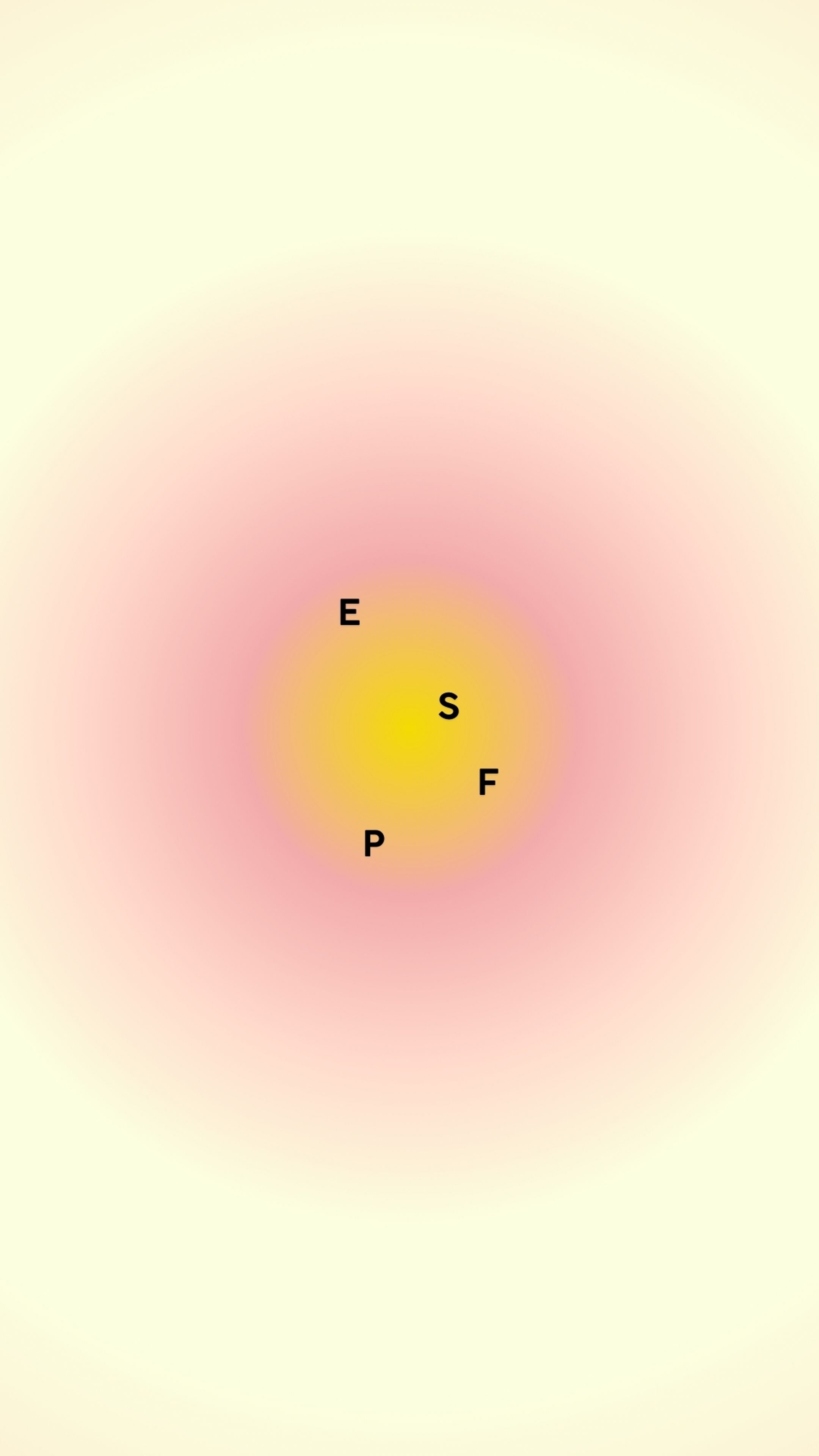 Bright Yellow and Pink Gradient with Letters E, S, F Kertas dinding[f55d2e28bd6242e8b82f]