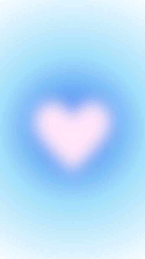 Голубое сердце в небе
