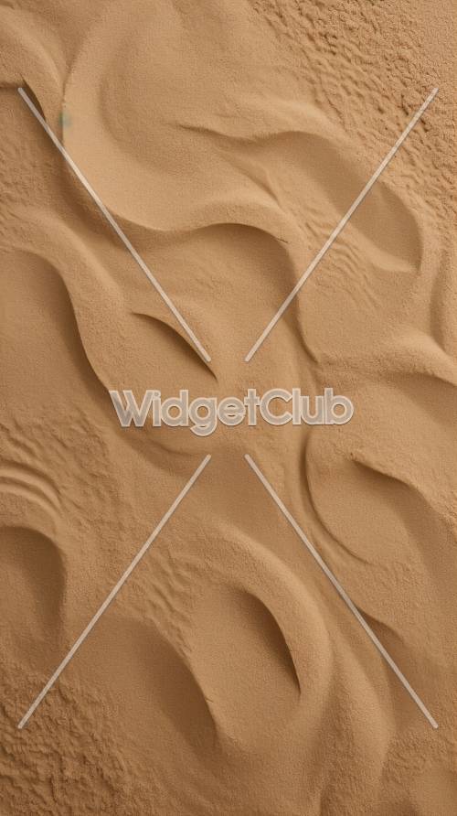 砂漠の砂丘模様の壁紙