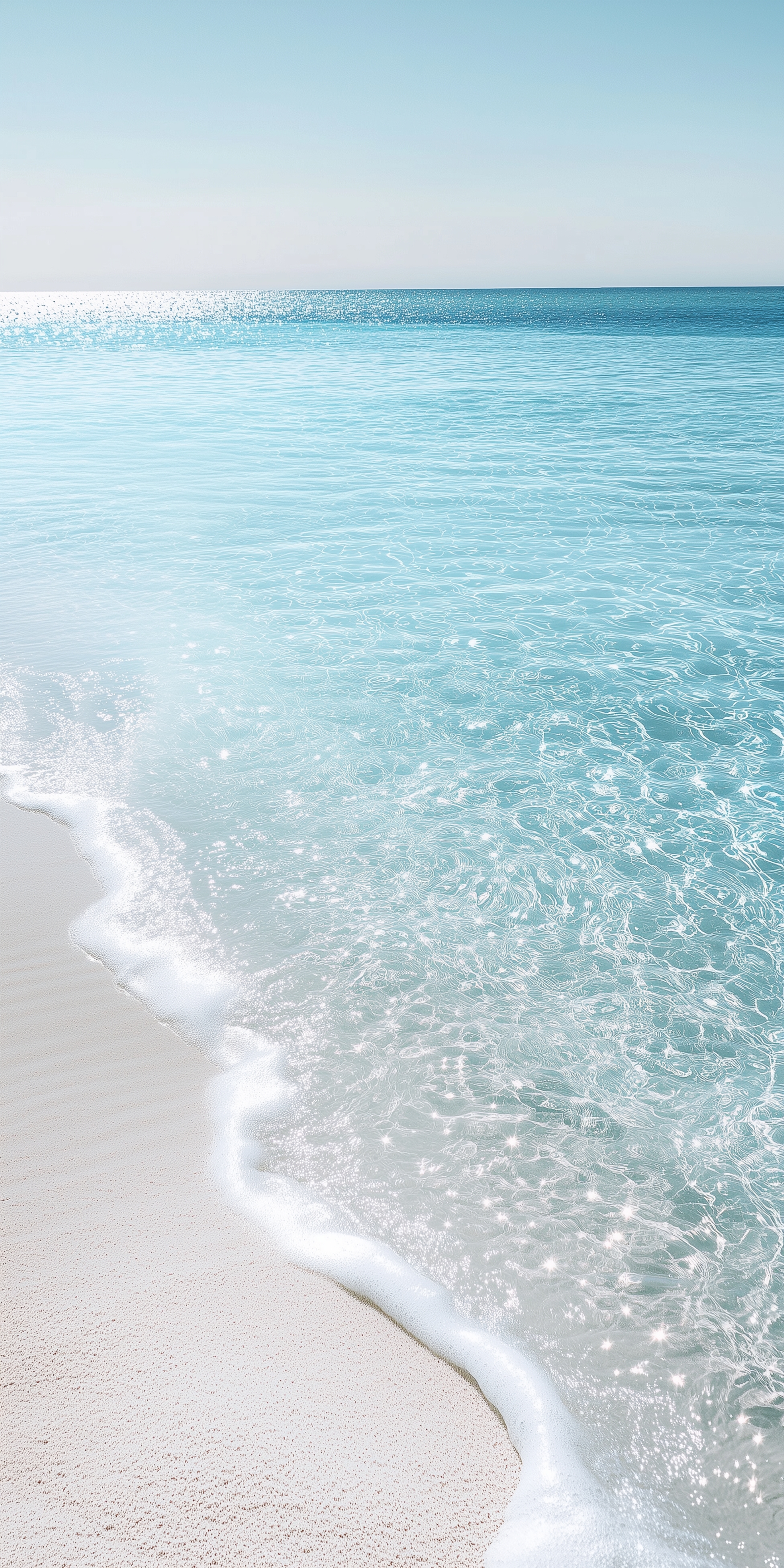 Crystal Clear Beach Water Sparkling in the Sun Hintergrund[3ce2257465d347cbae7e]