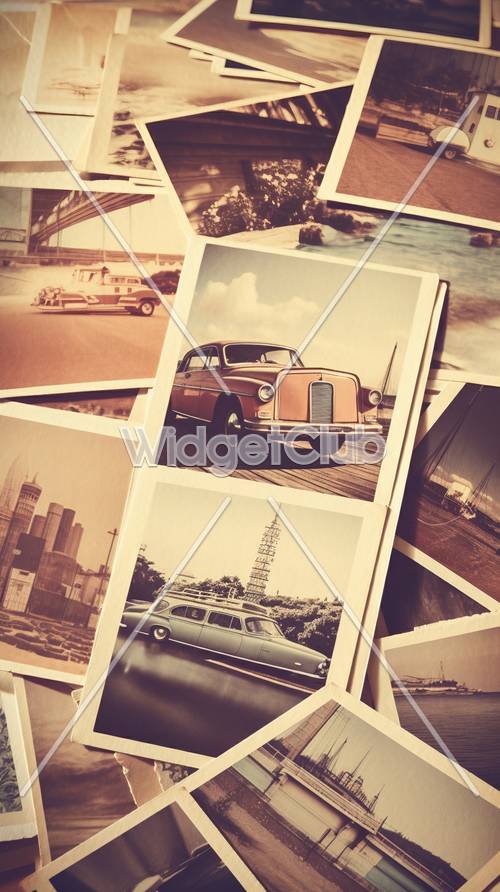 מכוניות וינטג&#39; וסצנות עיר: הרפתקאות מסע בזמן