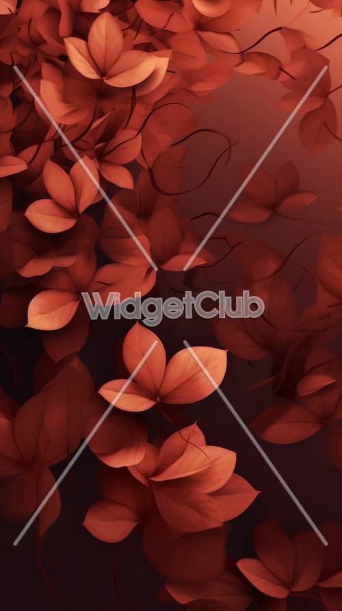 Beautiful Red Leaves Design