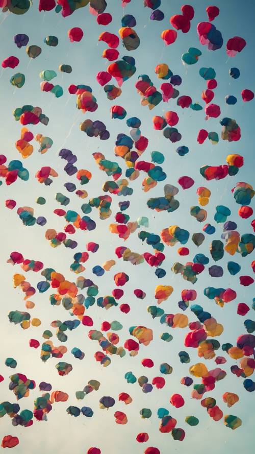 Группа высотных прыжков с парашютом, их разноцветные парашюты выглядят как точки, соединенные в форму Стрельца.